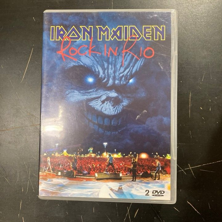 Iron Maiden - Rock In Rio 2DVD (VG+/M-) -heavy metal-